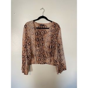 Snakeskin Blouse- 8
